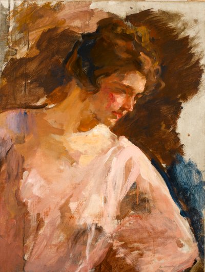 Portrait of a young lady, c.1900 by Albert de Belleroche